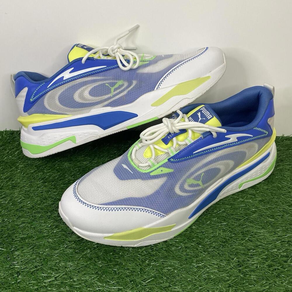 Puma Mens RS Fast Paradise 382622-01 White Running Shoes Sneakers Size 14
